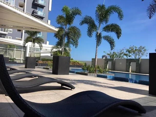 Cebu Cozy Ocean View 1br,17th,pool,wifi,mactan 아파트호텔 막탄